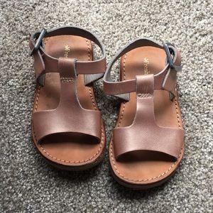 Freshly picked rose gold sandals